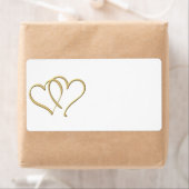 Gold Hearts Labels (Insitu)