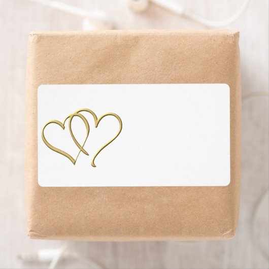 Gold Hearts Labels (Insitu)