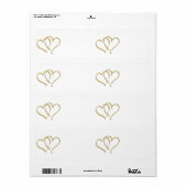 Gold Hearts Labels (Vorne)