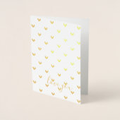 Gold Hearts Liebe Sie Folienkarte (Vorderseite)