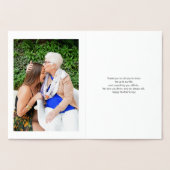 Gold Hearts | Oma Mothers Day Foto Foil Card Folienkarte (Innenseite)