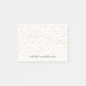 Gold Hearts Post-it Klebezettel (Vorderseite)