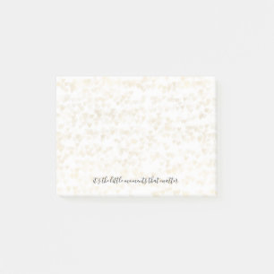 Gold Hearts Post-it Klebezettel