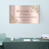 Gold Hearts Rose Gold Banner (Messeveranstaltung)