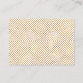 Gold Hearts Script auf der White Wedding Website Begleitkarte (Rückseite)