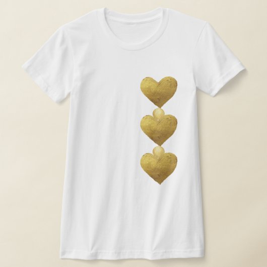 Gold Hearts T - Shirt (Ablage )