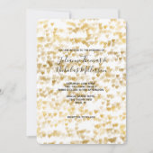Gold Hearts Wedding Invites Einladung (Vorderseite)