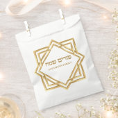 Gold Hebrew Happy Purim Custom Geschenktütchen (Ausgeschnitten)