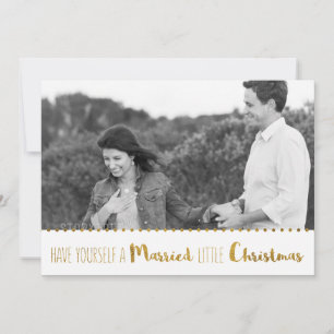 Gold, heiraten und helles Weihnachten Save the Save The Date