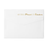 Gold, Heiraten und schöne Weihnachten Save the Dat (Rückseite)