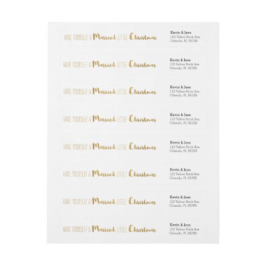 Gold, Heiraten und schöne Weihnachten Save the Dat (Bogen)