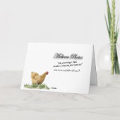 Gold Hen and Old Barn - customize any chance Karte (Rückseite)