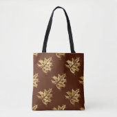 Gold Herbstmuster-Tasche Tasche (Vorderseite)