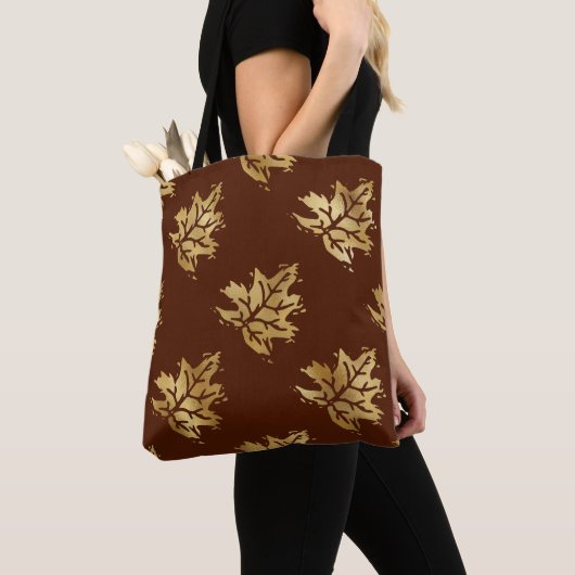 Gold Herbstmuster-Tasche Tasche (Von Nahem)