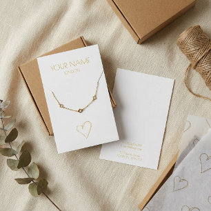 Gold-Herz-Kette oder Armband-Grafikkarte