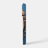 Gold Herz Luxus ✨ Perlen Elegant Romantisch iPhone Hülle (Linke Seite)