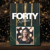 Gold High Heels Elegant 40 & Fabulous Geburtstag Einladung