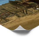 Gold Hill, Colorado Nachtschuss mit Sternen Poster (Ecke)