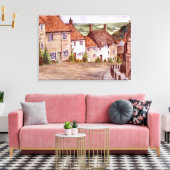 Gold Hill Shaftesbury Canvas Print Leinwanddruck (Insitu (Wohnzimmer))