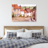 Gold Hill Shaftesbury Canvas Print Leinwanddruck (Insitu (Schlafzimmer))