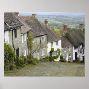 Gold Hill, Shaftesbury, Dorset, England, Vereinigt Poster