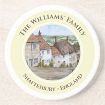 Gold Hill Shaftesbury Dorset England Watercolor