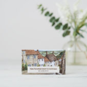 Gold Hill Shaftesbury Dorset England Watercolor Visitenkarte (Stehend Vorderseite)