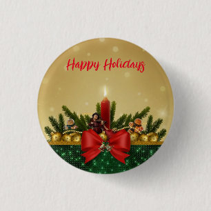 Gold Hintergrund mit Pine Tree und Saint and Fat Button
