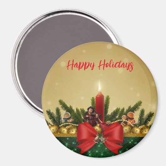 Gold Hintergrund mit Pine Tree und Saint and Fat Magnet (Vorderseite/Rückseite)