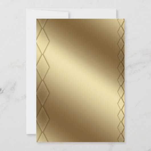 Gold Hintergrund Save The Date (Rückseite)