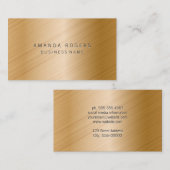 Gold Hintergrund Visitenkarte (Vorne/Hinten)