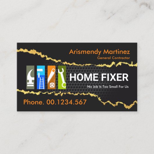 Gold-Hintergrundpapier über Drahteinlagen Visitenkarte (Vorderseite)