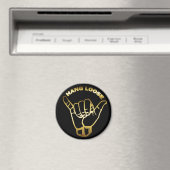 GOLD HINTERLOOSE SIGN MAGNET (In Situ (Geschirrspüler))