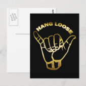GOLD HINTERLOOSE SIGN POSTKARTE (Vorne/Hinten)