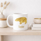 Gold Hippo Name Kaffeetasse