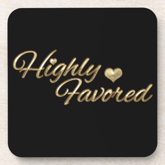 Gold hoch bevorzugt untersetzer (Vorderseite)