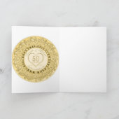 Gold Hochzeit zum 50. Jubiläum Gold Karte (Innenseite)