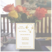 Gold Hochzeiten speichern das Datum der Einladung