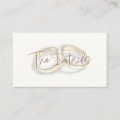 Gold Hochzeitsringe im Hintergrund Begleitkarte (Vorderseite)