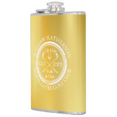 Gold Hole in One Classic Golf Personalisiert Flachmann (Links)