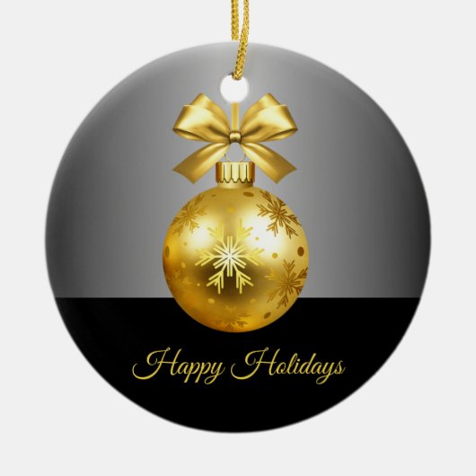 Gold Holiday Ornament (Vorne)