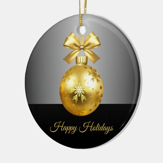 Gold Holiday Ornament (Links)