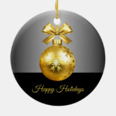 Gold Holiday Ornament (Hinten)