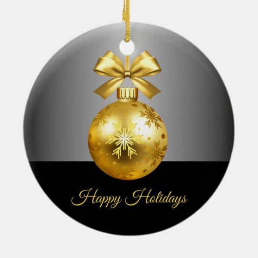 Gold Holiday Ornament (Hinten)