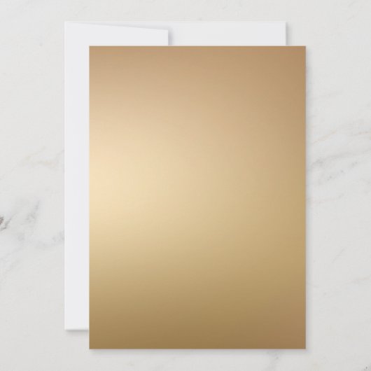 Gold Holiday Party Festive Christmas Wreath Einladung (Rückseite)