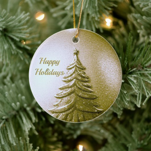 Gold Holiday Weihnachtsball Ornament (Baum)