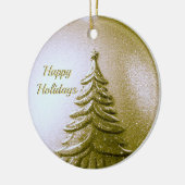 Gold Holiday Weihnachtsball Ornament (Links)
