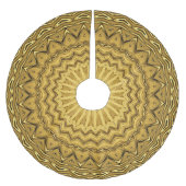 Gold Holiday Weihnachtsrock Polyester Weihnachtsbaumdecke (Vorderseite)