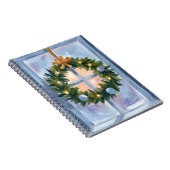 Gold Holiday Wreath Watercolor Holiday Notizblock (Rechte Seite)