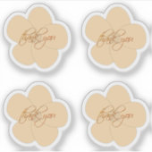 Gold Holidays Vibe Aufkleber (Vorderseite)